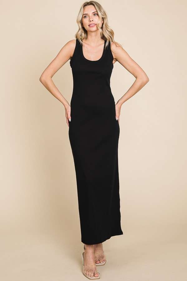 / Here's The Scoop Black Maxi Dress - Catching Fireflies Boutique