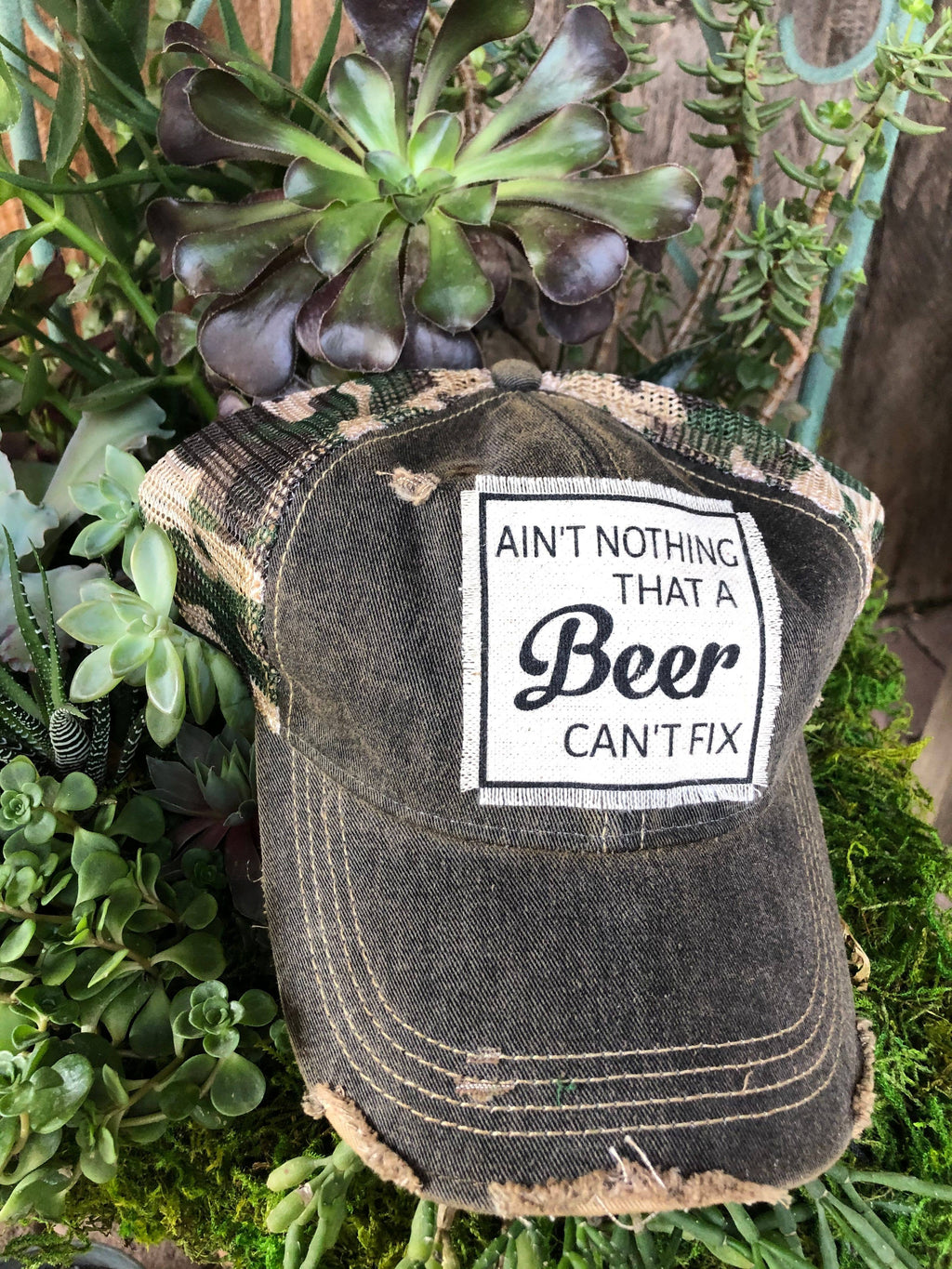Ain't Nothing That A Beer Can't Fix Trucker Hat Baseball Cap - Catching Fireflies Boutique