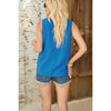 / Much Ado About Something Blue Tank - Catching Fireflies Boutique