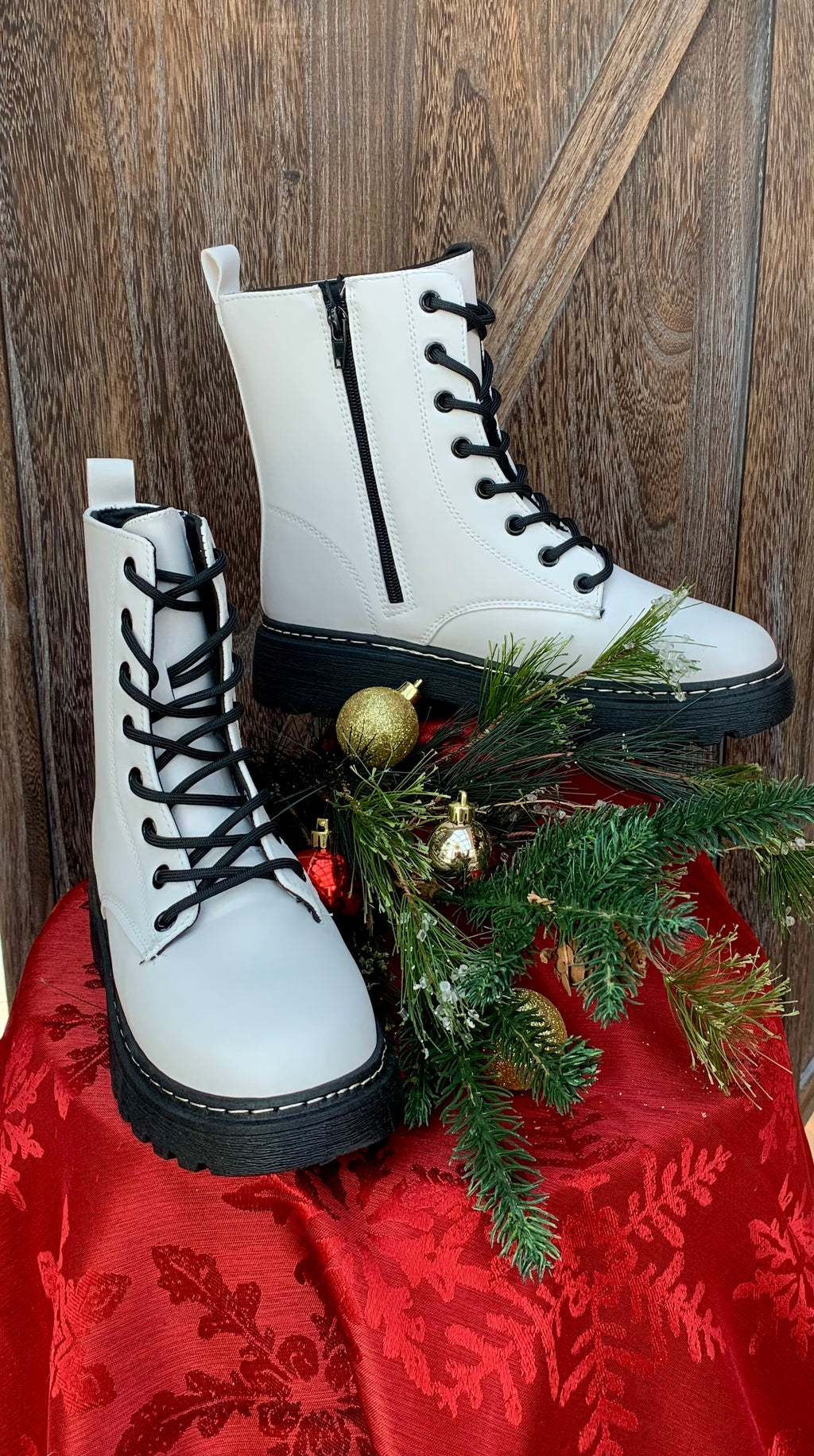 White Out White Boots - Catching Fireflies Boutique