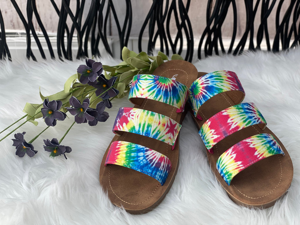 Rainbows & Sunshine Sandals - Catching Fireflies Boutique