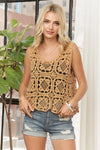 Magnifying The Mood Camel Motif Crochet Tank Top (One Size) - Catching Fireflies Boutique