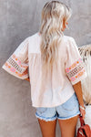 : Little Bit Of Heaven Cream Embroidered Blouse - Catching Fireflies Boutique
