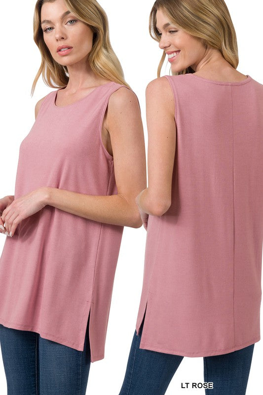 / On The Regular Sleeveless Light Rose Top