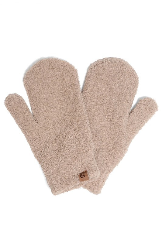 : Assorted Solid Color Plush Microfiber Mittens - Catching Fireflies Boutique