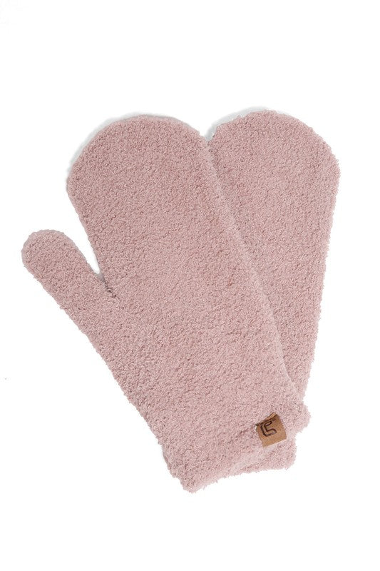: Assorted Solid Color Plush Microfiber Mittens - Catching Fireflies Boutique
