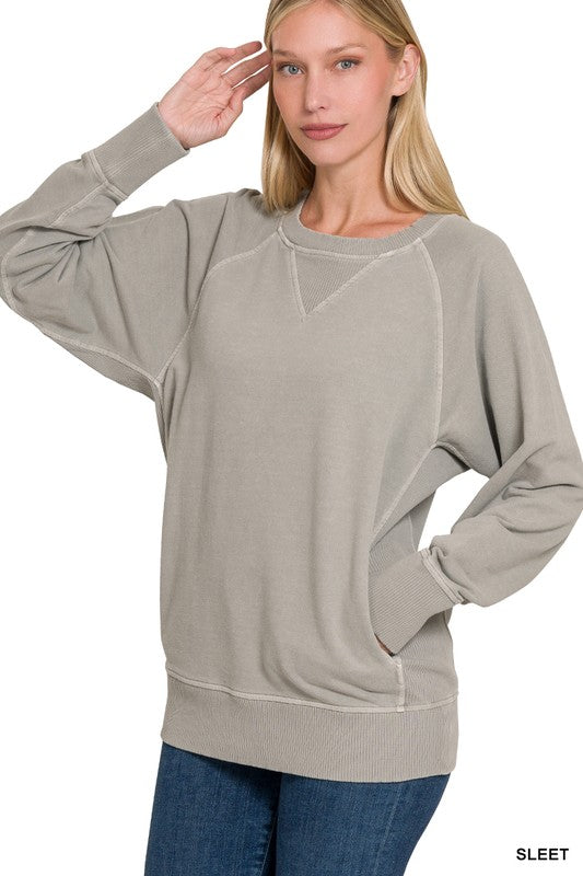 Casual Candor Sleet Pullover Top (Size Small)