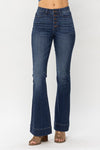 : Madison Plus Button Fly Judy Blue Flare Jeans - Catching Fireflies Boutique