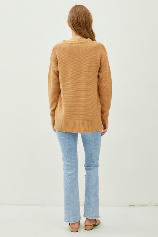 / Time On My Hands Butterscotch Boyfriend Sweater