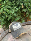 Coffee Until Cocktails Distressed Trucker Hat Baseball Cap - Catching Fireflies Boutique