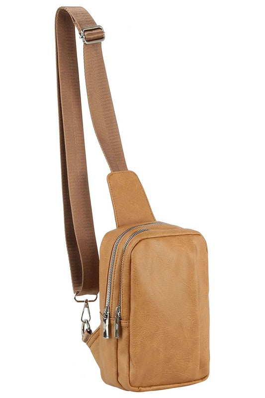 / Essentially Yours Tan Fashion Sling Backpack