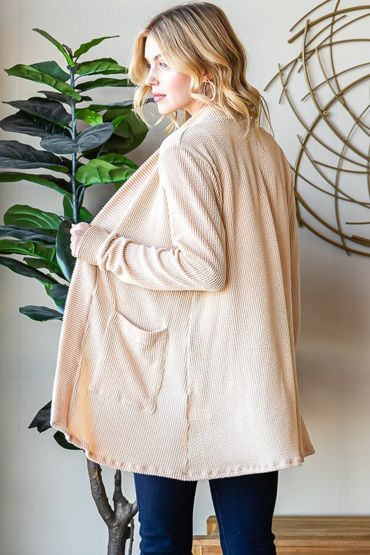 : Carry Me Away Oatmeal Pocket Cardigan - Catching Fireflies Boutique