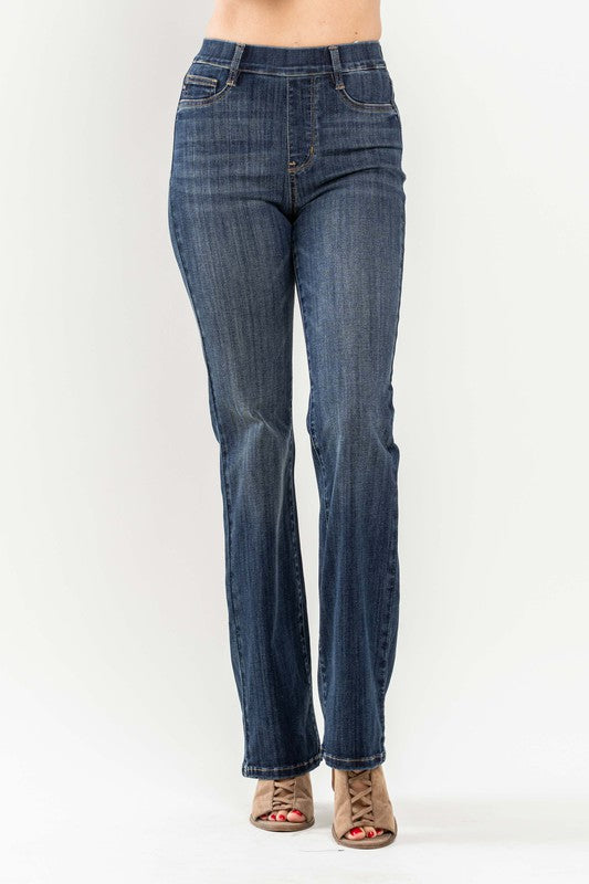 : Monroe Vintage Pull On Dark Wash Judy Blue Jeans - Catching Fireflies Boutique
