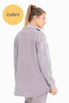 @Good Vibrations Plus Mineral Washed Slate Shacket