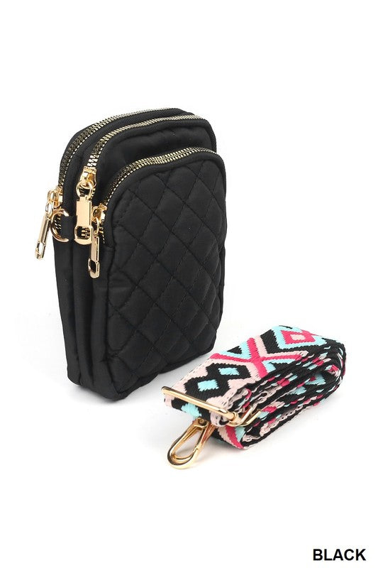 / Travel On Assorted Quilted Crossbody Bag - Catching Fireflies Boutique