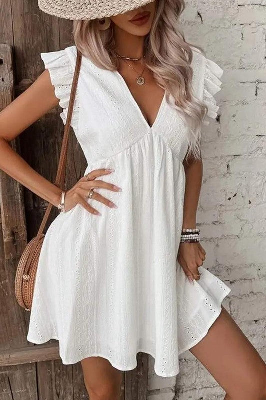 Free As A Bird White Eyelet Lace Embroidered Mini Dress Catching Fireflies Boutique Free As A Bird White Eyelet Lace Embroidered Mini Dress Catching Fireflies Boutique