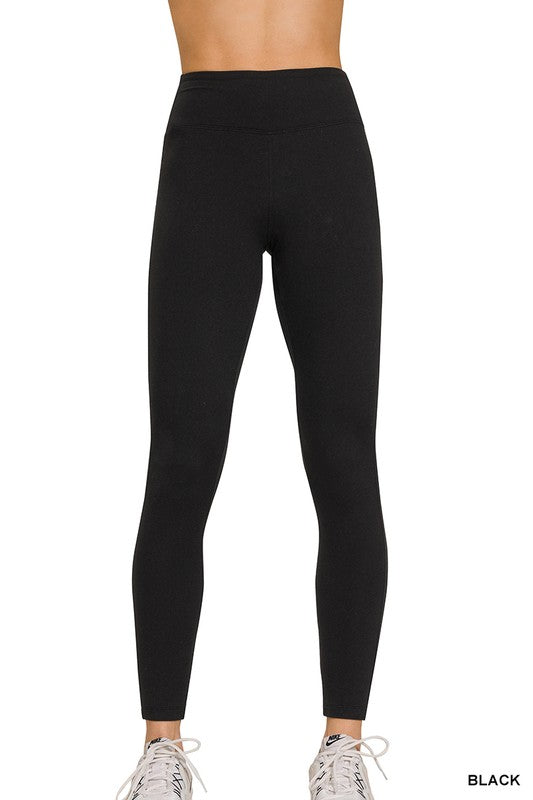 @/ Black Buttery Soft Full Length Leggings