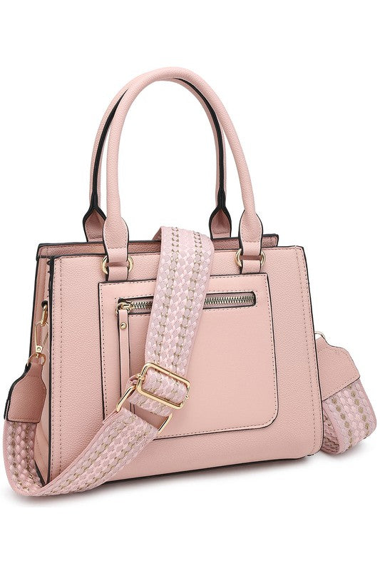 / Sleek And Essential Blush Guitar Strap Satchel