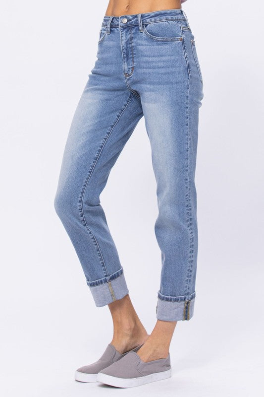 @/ Mariah High Waist Judy Blue Boyfriend Jeans