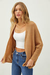 @Here With Me Camel Dolman Sleeve Cardigan