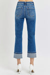 Angela Plus Ankle Mid Rise Ankle Straight Cut Medium Risen Jeans - Catching Fireflies Boutique