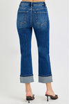 / Angela Ankle Mid Rise Ankle Straight Cut Risen Jeans