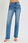 @/ Amelia High Rise High Straight Waist Risen Jeans