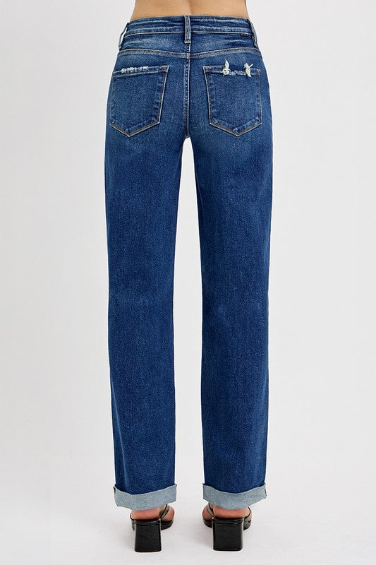 Sharon Plus Wide Leg Baggy Risen Jeans - Catching Fireflies Boutique