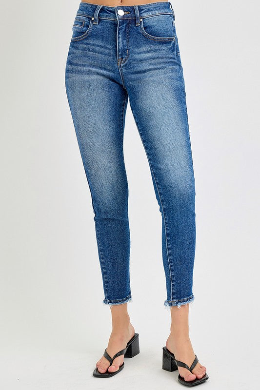 / Vera Risen Tummy Control Mid Rise Crop Skinny Jeans