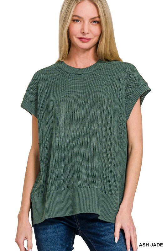 Just My Style Ash Jade Knit Sweater Vest