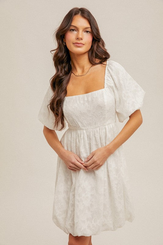 Bubblicious White Jacquard Print Mini Dress Catching Fireflies Boutique Bubblicious White Jacquard Print Mini Dress Catching Fireflies Boutique