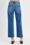 Aaliyah Mid Rise Tummy Control Risen Crop Jeans - Catching Fireflies Boutique
