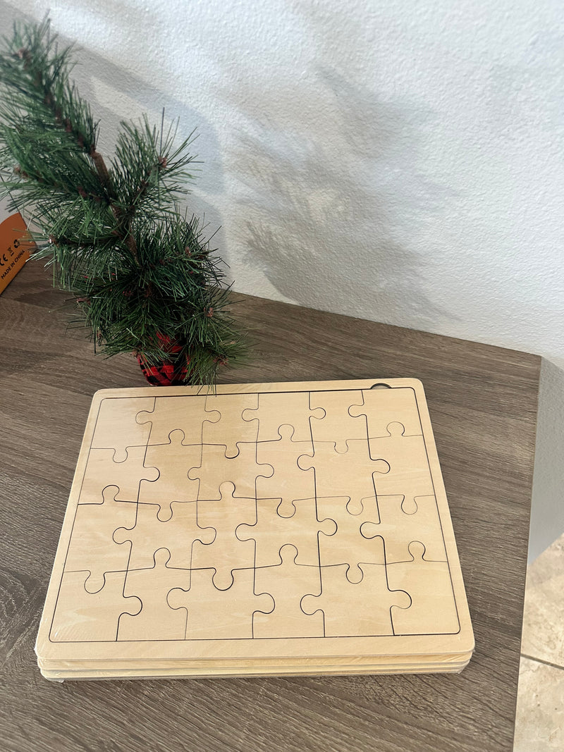 Make Your Own 24 Piece Wooden Puzzle