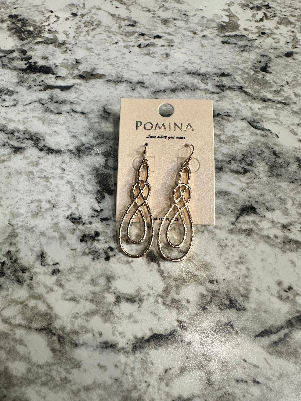 Gold Textured Intertwined Infinity Dangle Earrings - Catching Fireflies Boutique