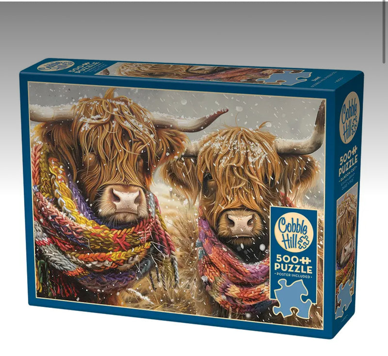 Highland Cow Cobble Hill Puzzle