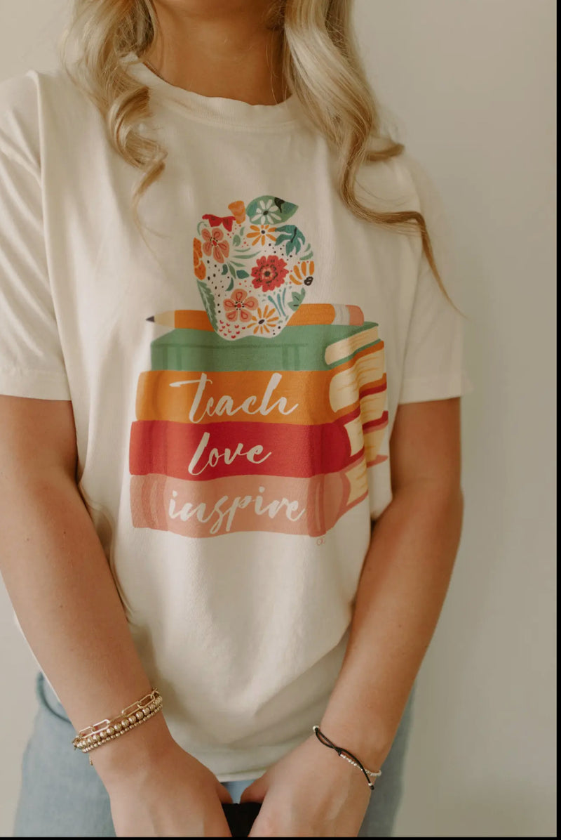 / Teach Love Inspire Plus Graphic Tee (Size 2X)