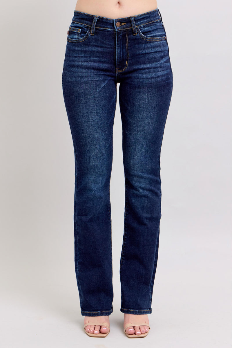 Millie Dark Wash Boot Cut Judy Blue Jeans - Catching Fireflies Boutique