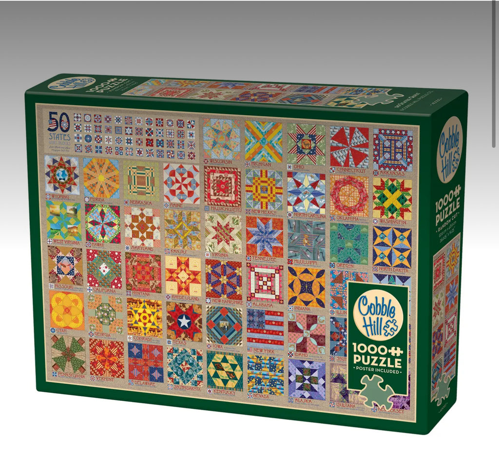 50 States Quilt Blocks 1000pc Cobble Hill Puzzles