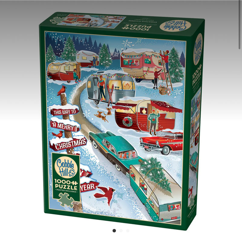 Winter Christmas Campers Cobble Hill Puzzle