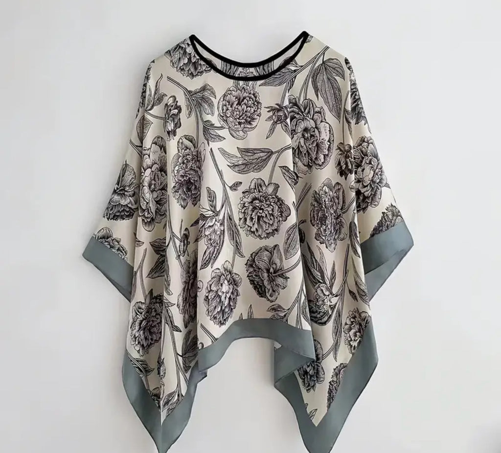 Catch The Bouquet Floral Shawl - Catching Fireflies Boutique