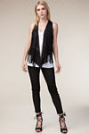 Fun And Fringe Black Boho Inspired Western Vest - Catching Fireflies Boutique