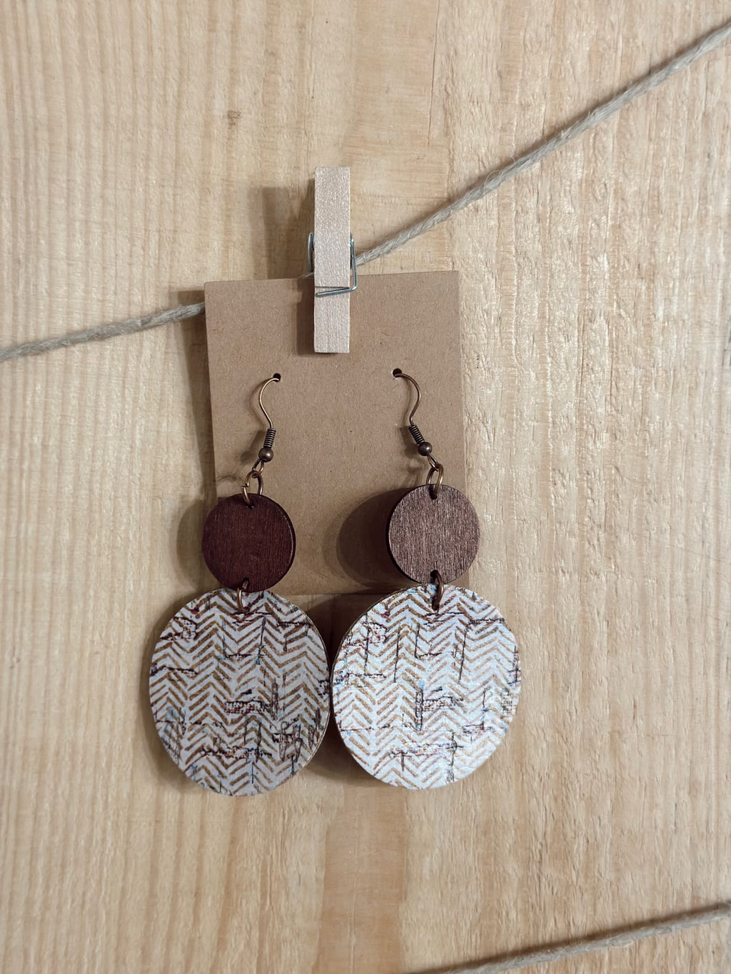 Common Cork Threaded Earrings - Catching Fireflies Boutique