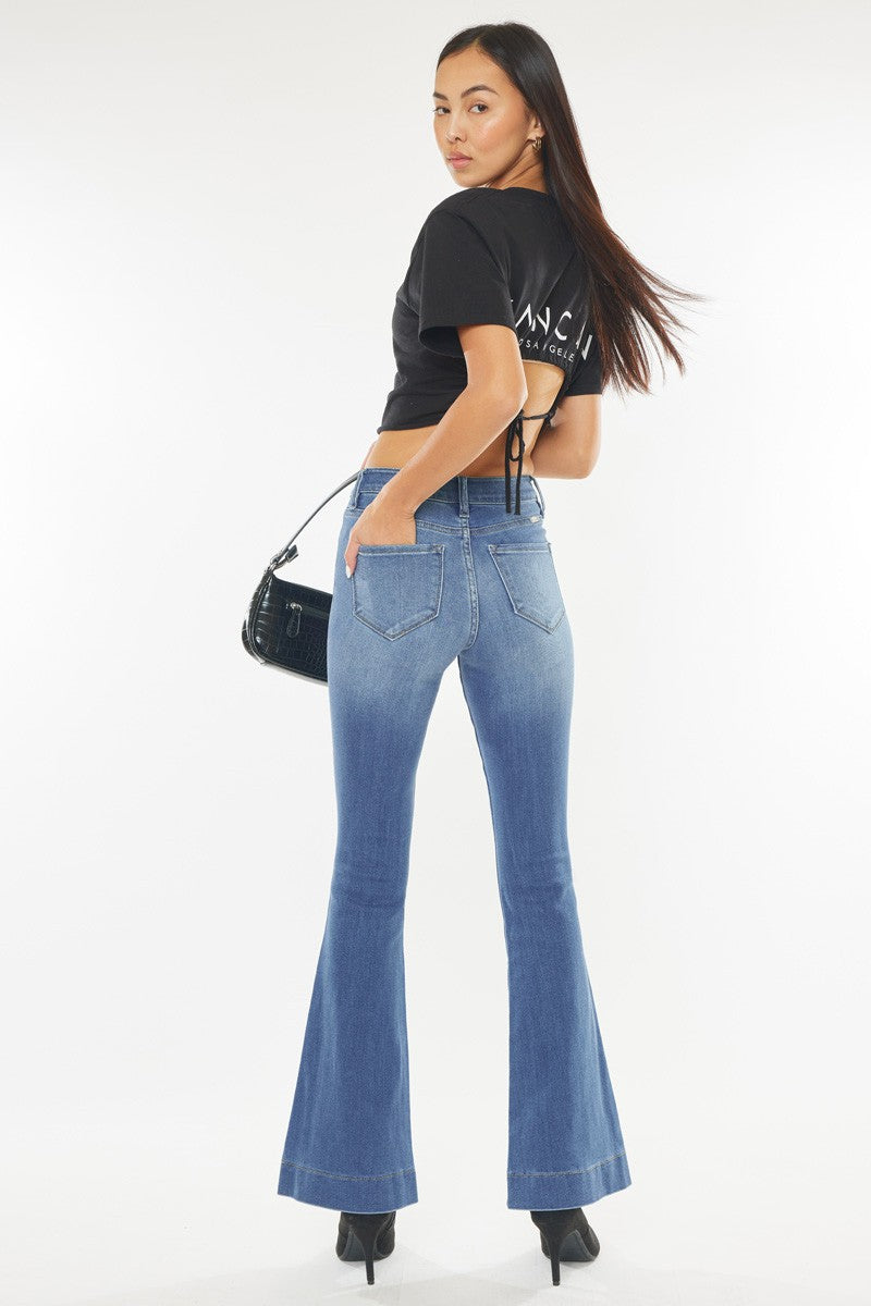 : Kianna High Rise Flare Kancan Jeans - Catching Fireflies Boutique