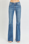 McCarthy Dark Wash Flare Cut Risen Jeans - Catching Fireflies Boutique