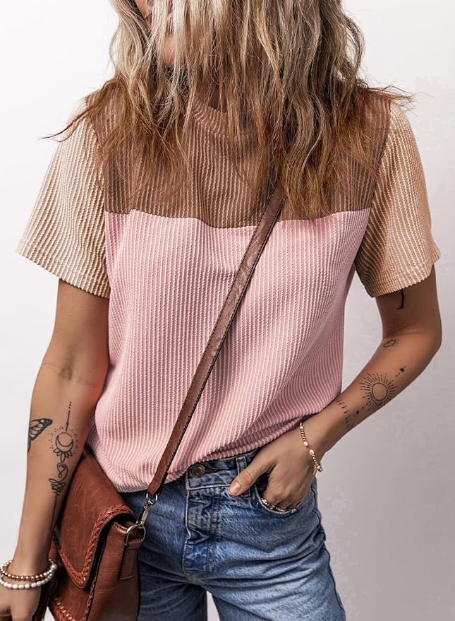 Neopolitan Plus Color Block Top - Catching Fireflies Boutique