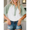 Clearly The One Aqua Color Block Top - Catching Fireflies Boutique