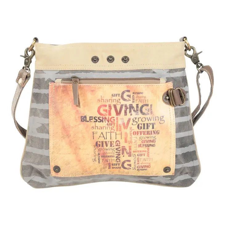 #/ Blessings Abound Double Zip Shoulder Bag - Catching Fireflies Boutique