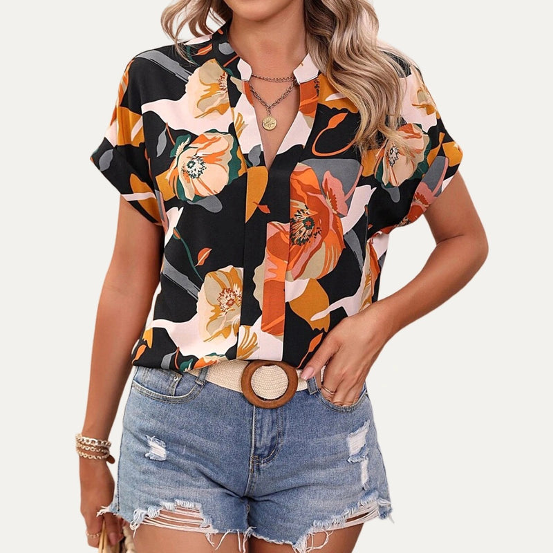 Chic Appeal Black Floral Print Top - Catching Fireflies Boutique