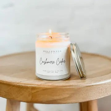 Cashmere Cedar Hollowood Soy Candle