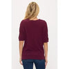 Cool Days Ahead Deep Plum Button Sleeve Top - Catching Fireflies Boutique